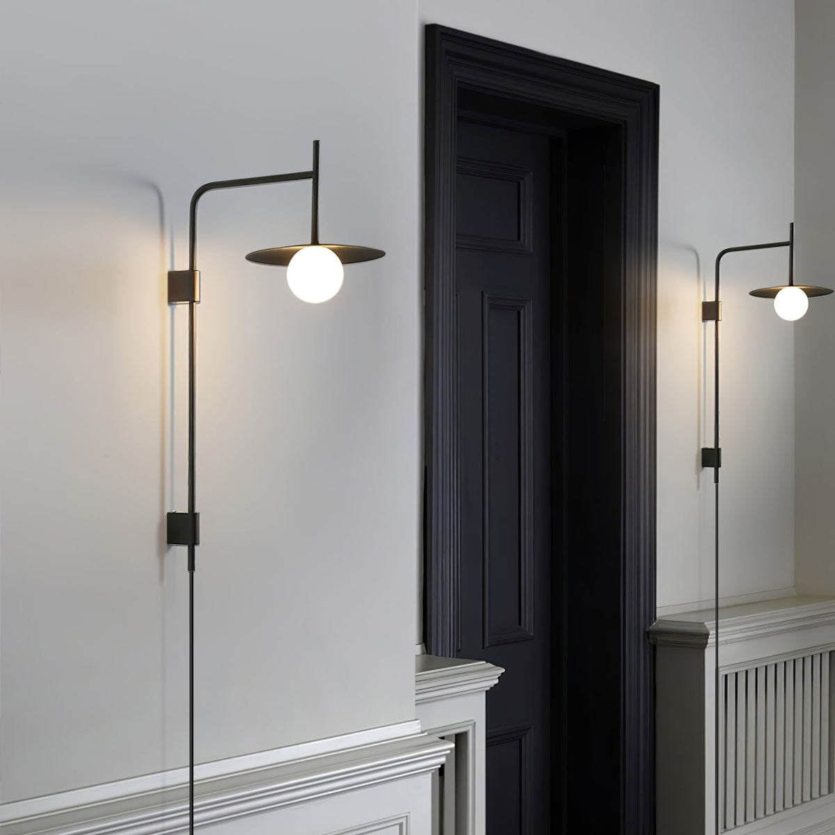 Swing Arm Wall Lamp with Plug-In Design