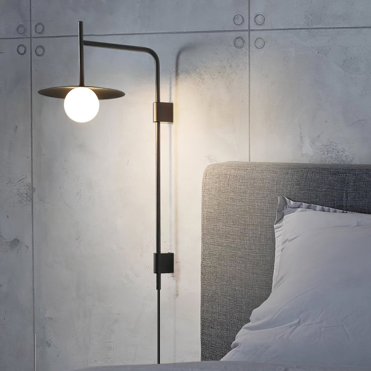 Swing Arm Wall Lamp with Plug-In Design