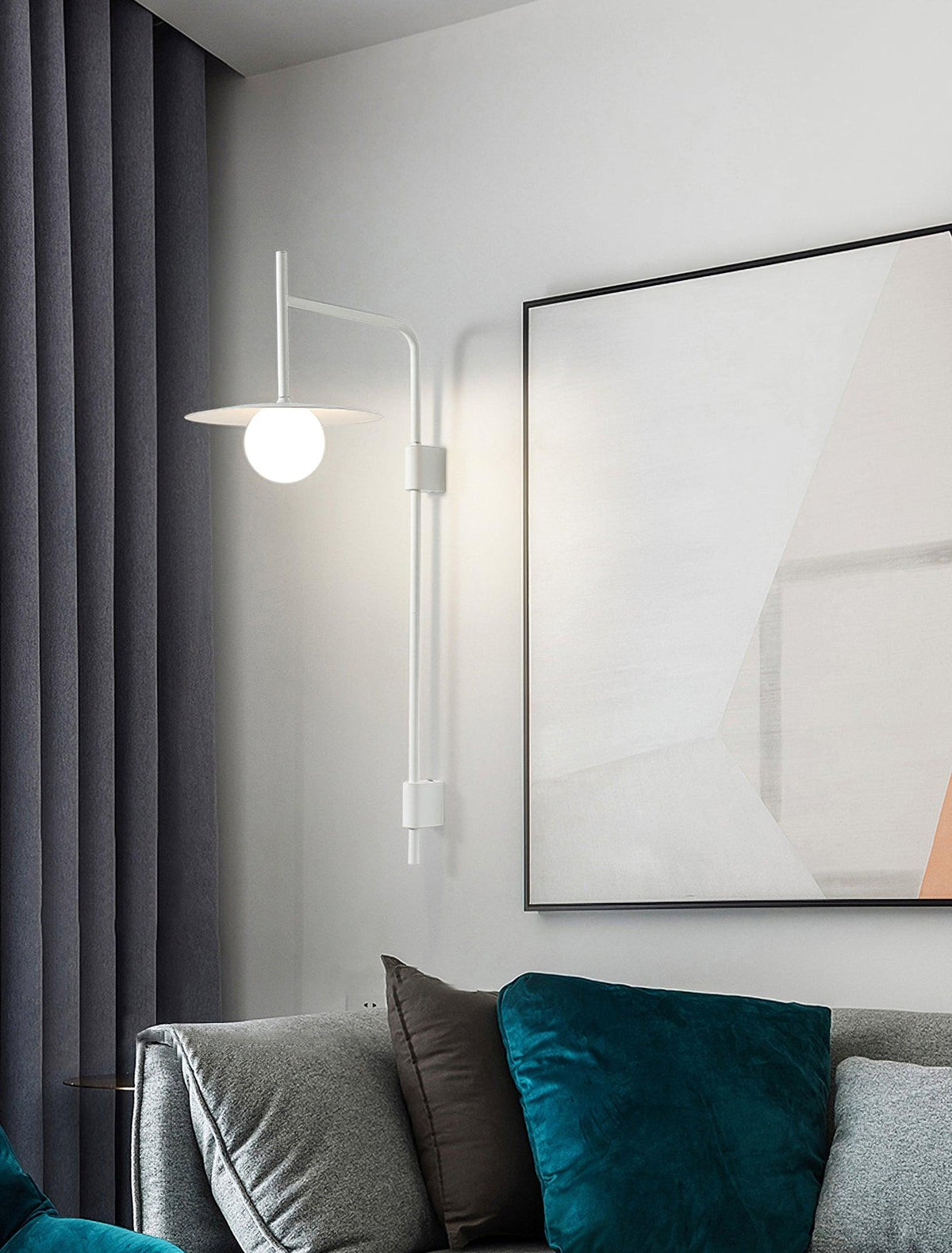 Swing Arm Wall Lamp with Plug-In Design