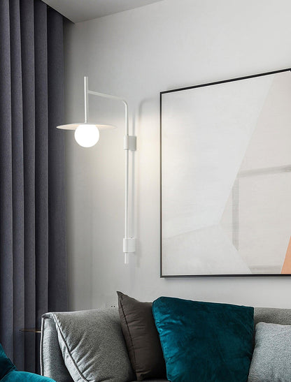 Swing Arm Wall Lamp with Plug-In Design