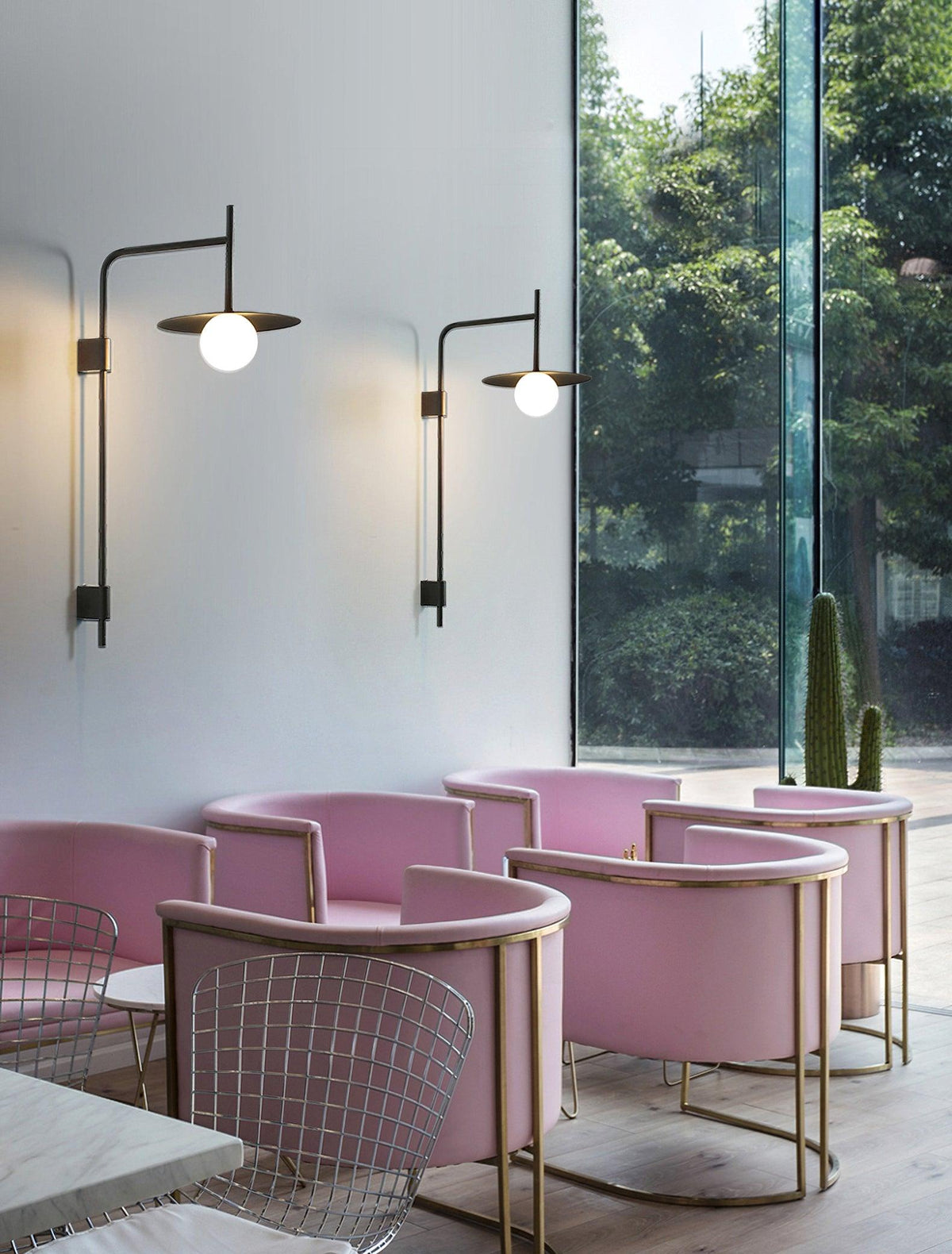 Swing Arm Wall Lamp with Plug-In Design