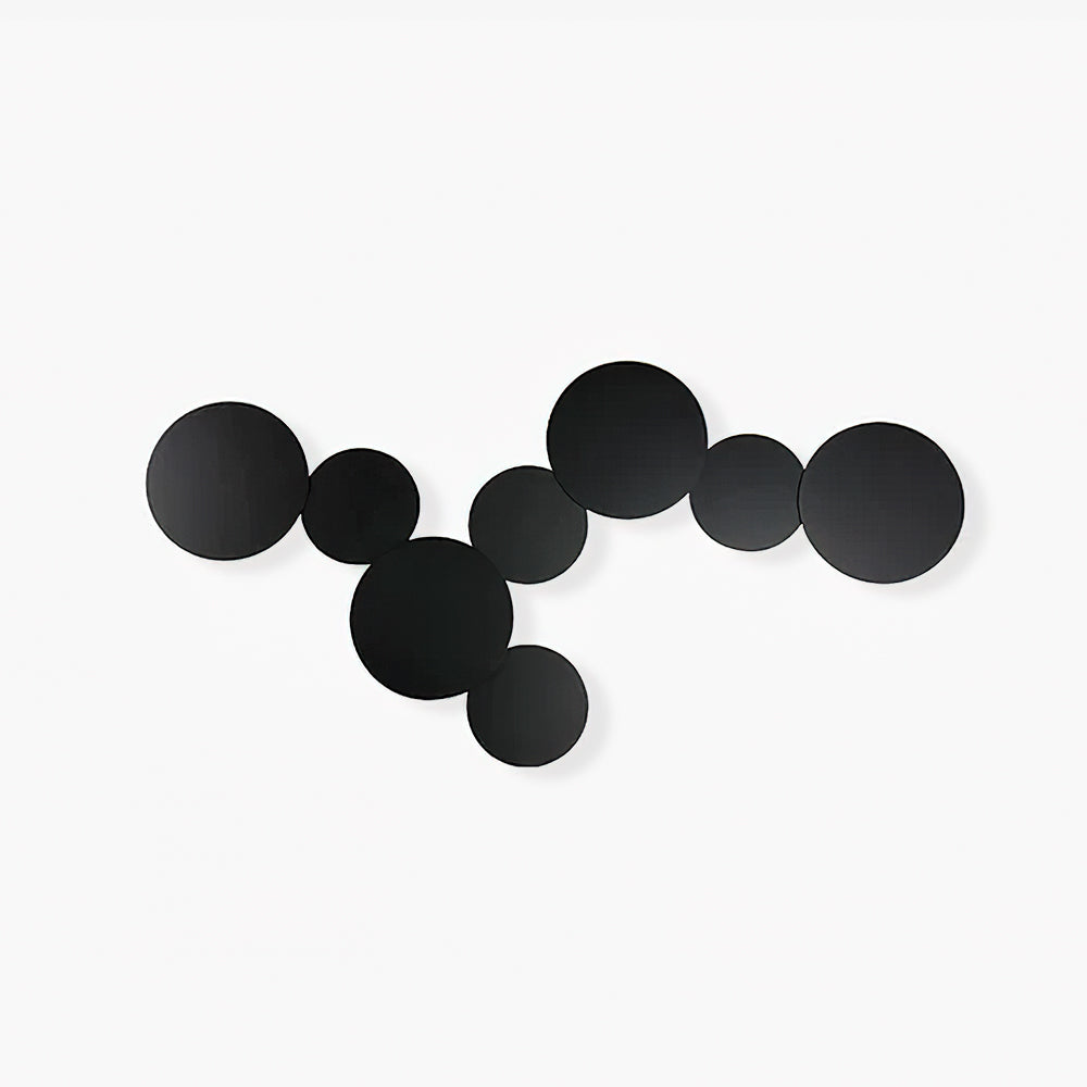 Geometric Disc Wall Lamp - Modern Design, Adjustable Brightness — front view