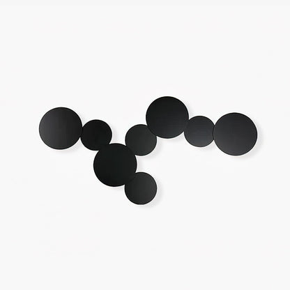 Geometric Disc Wall Lamp - Modern Design, Adjustable Brightness — front view