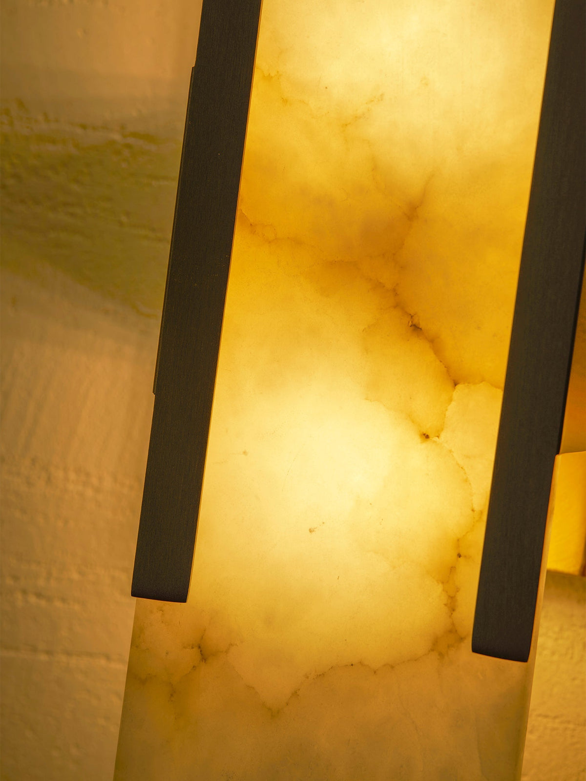 Oblong Alabaster Wall Sconce, Soft Ambient Light