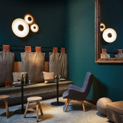 Round Wall Light with Adjustable Brightness