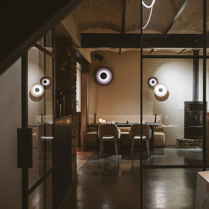 Round Wall Light with Adjustable Brightness