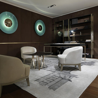 Round Wall Light with Adjustable Brightness