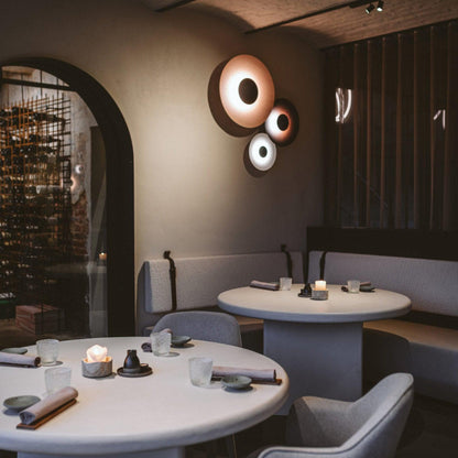 Round Wall Light with Adjustable Brightness
