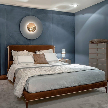 Round Wall Light with Adjustable Brightness