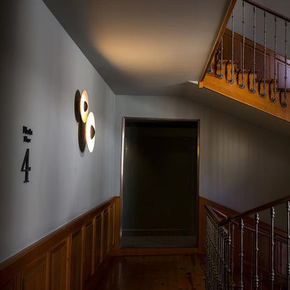 Round Wall Light with Adjustable Brightness