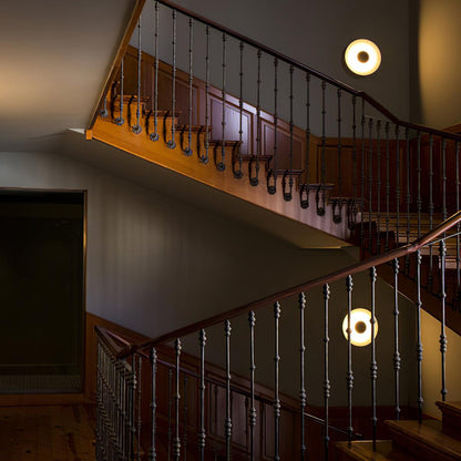 Round Wall Light with Adjustable Brightness
