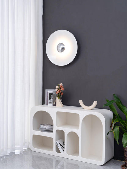 Round Wall Light with Adjustable Brightness