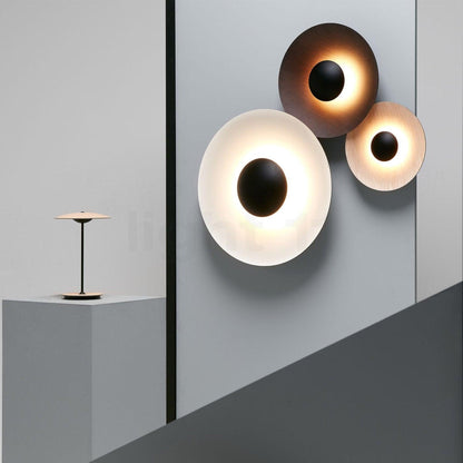 Round Wall Light with Adjustable Brightness