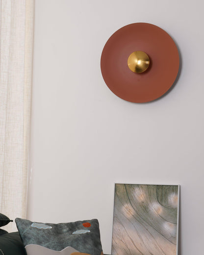 Round Wall Light with Adjustable Brightness