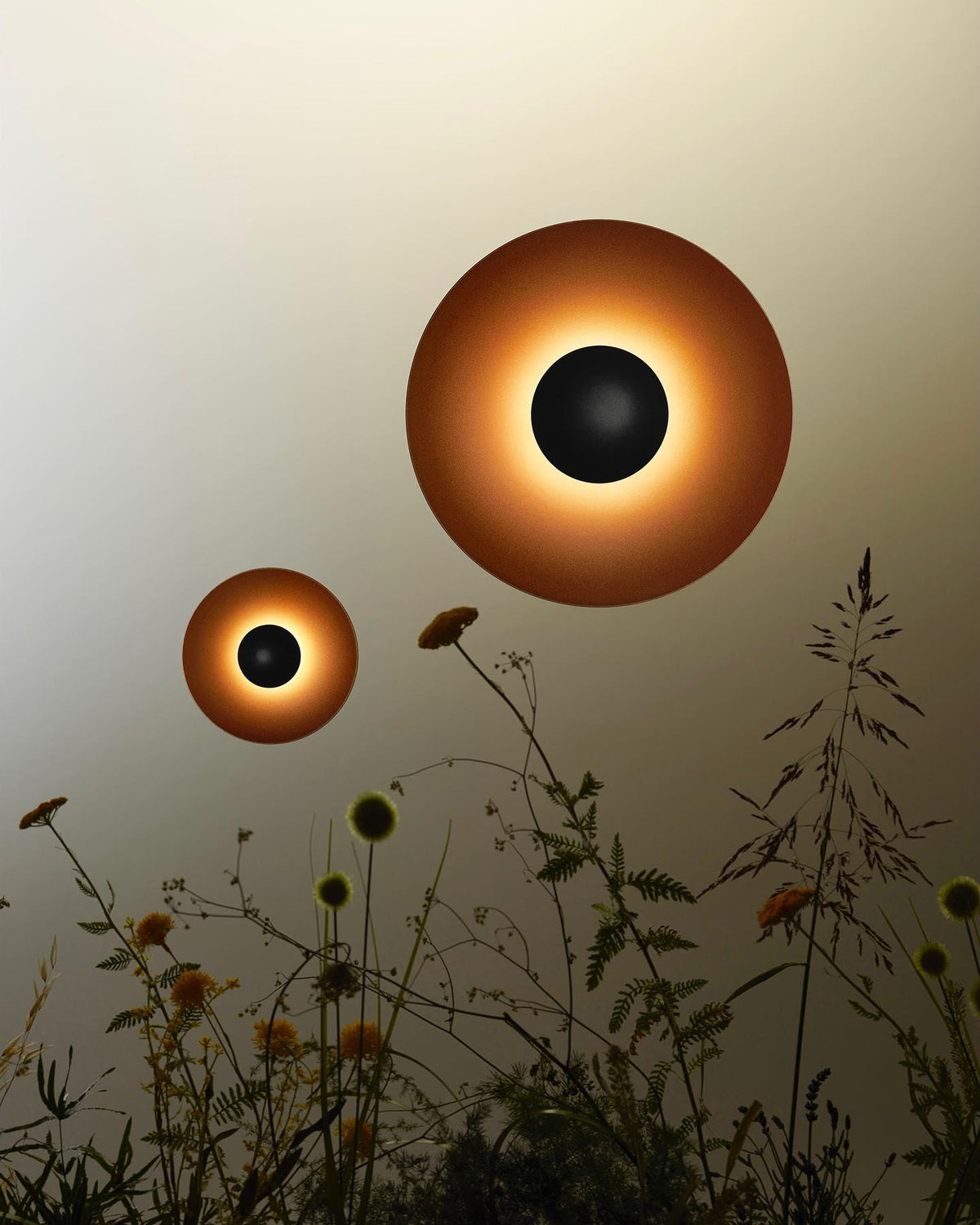Round Wall Light with Adjustable Brightness