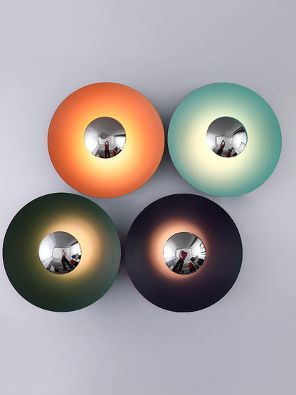 Round Wall Light with Adjustable Brightness
