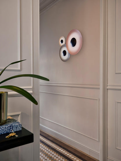 Round Wall Light with Adjustable Brightness