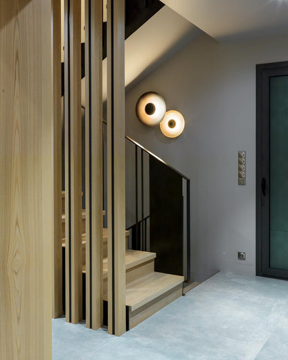 Round Wall Light with Adjustable Brightness