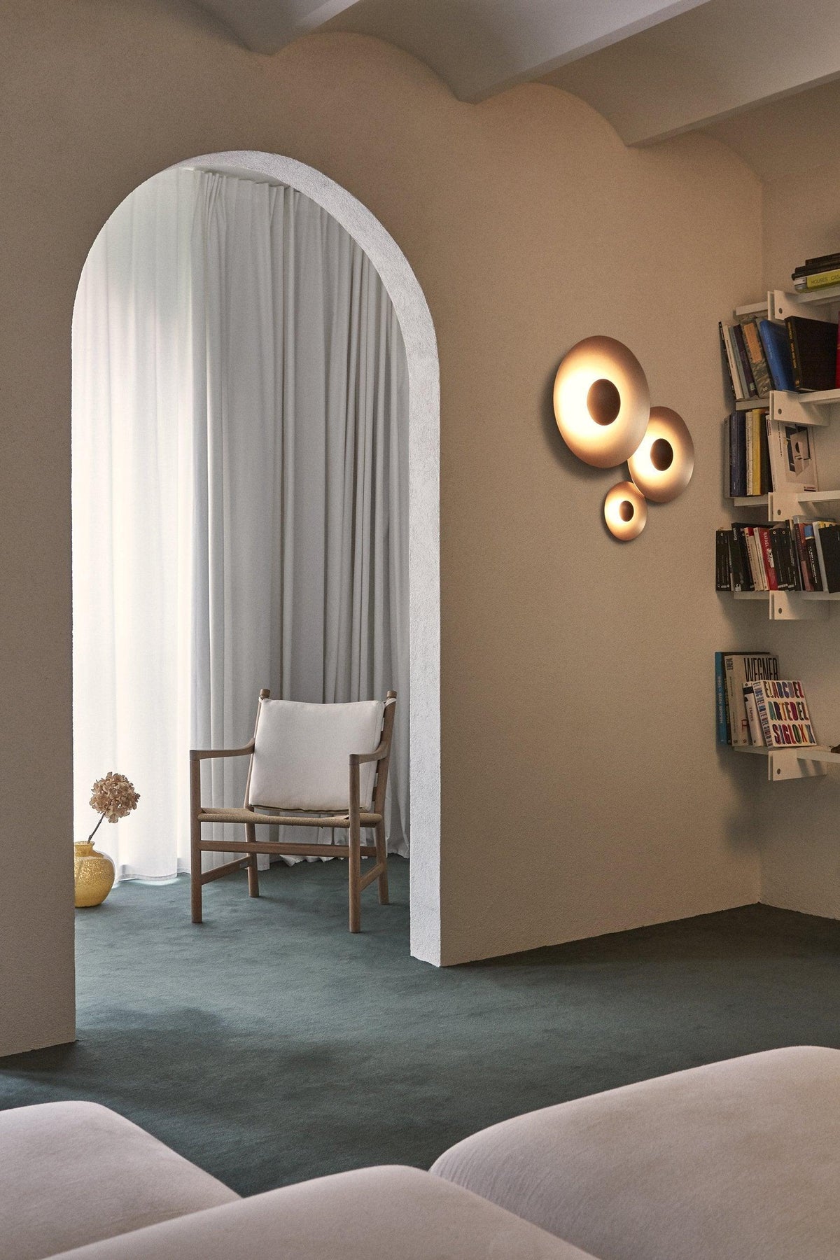 Round Wall Light with Adjustable Brightness