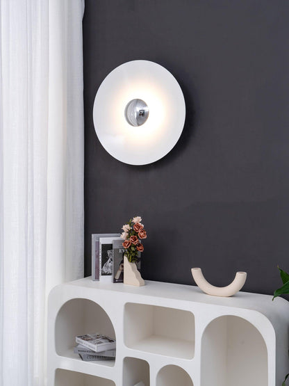 Round Wall Light with Adjustable Brightness