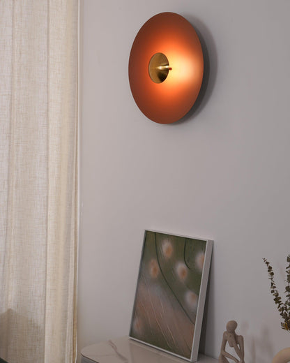 Round Wall Light with Adjustable Brightness