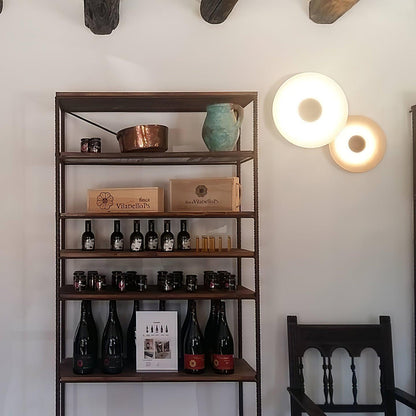 Round Wall Light with Adjustable Brightness