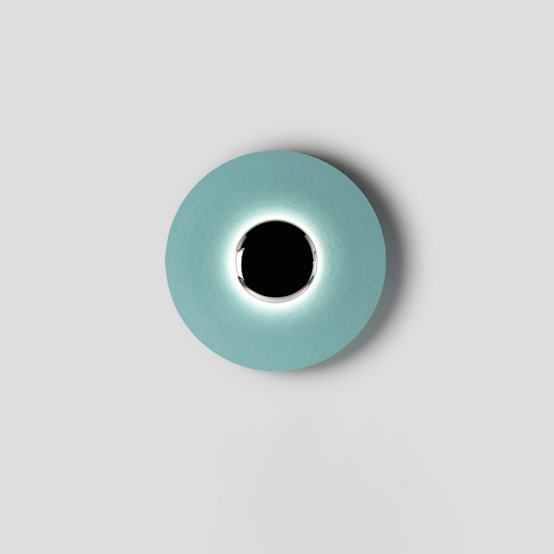 Round Wall Light with Adjustable Brightness — front view