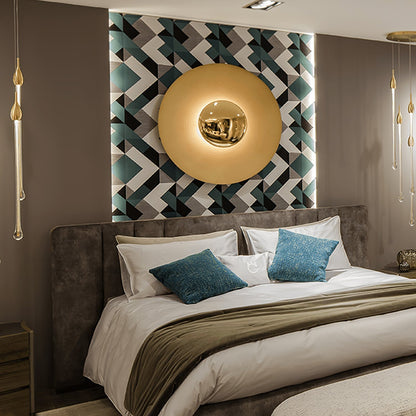 Round Wall Light with Adjustable Brightness