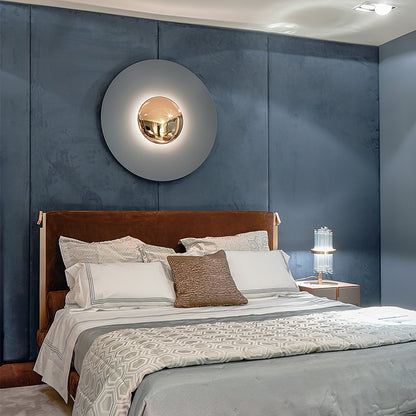Round Wall Light with Adjustable Brightness