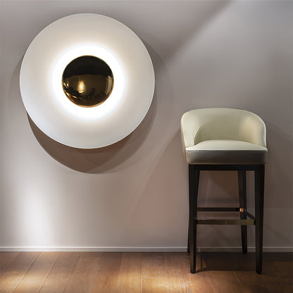 Round Wall Light with Adjustable Brightness