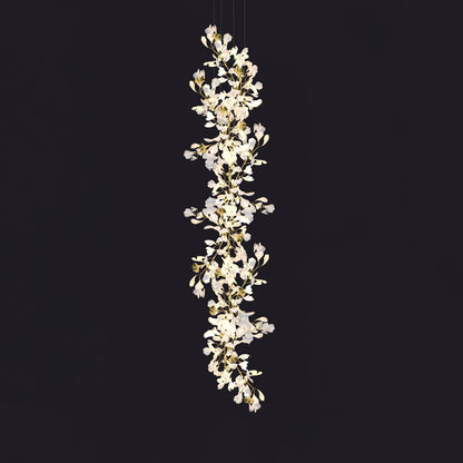 Gingko Leaves Chandelier with Adjustable Brightness