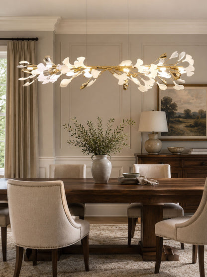 Leaf Garland Chandelier with Adjustable Brightness