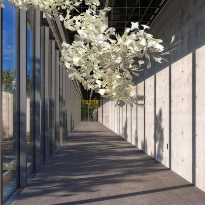 Gingko Leaves Chandelier with Adjustable Brightness