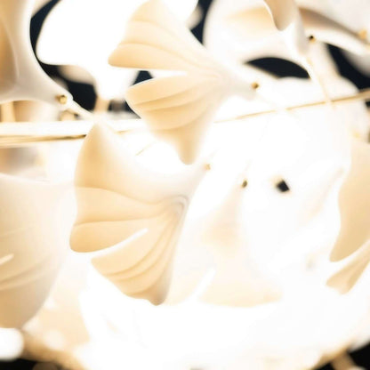Gingko Leaves Chandelier with Adjustable Brightness