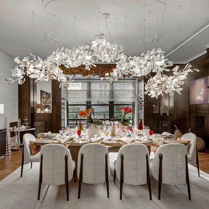 Gingko Leaves Chandelier with Adjustable Brightness
