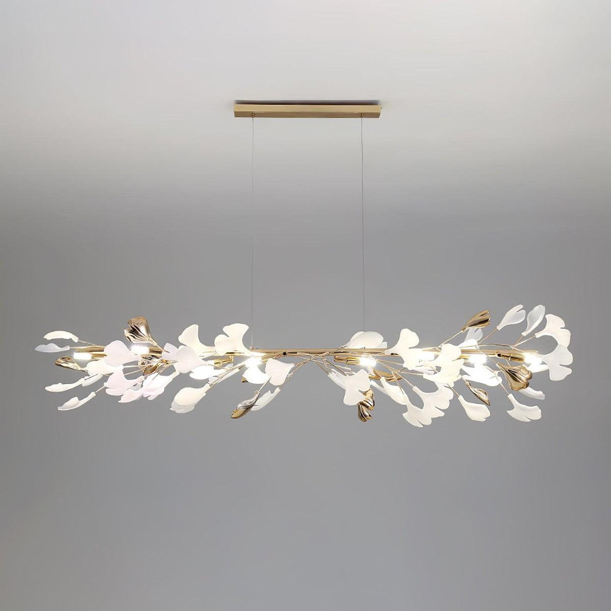 Leaf Garland Chandelier with Adjustable Brightness — front view