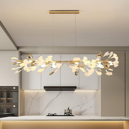 Leaf Garland Chandelier with Adjustable Brightness