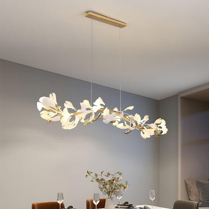 Leaf Garland Chandelier with Adjustable Brightness