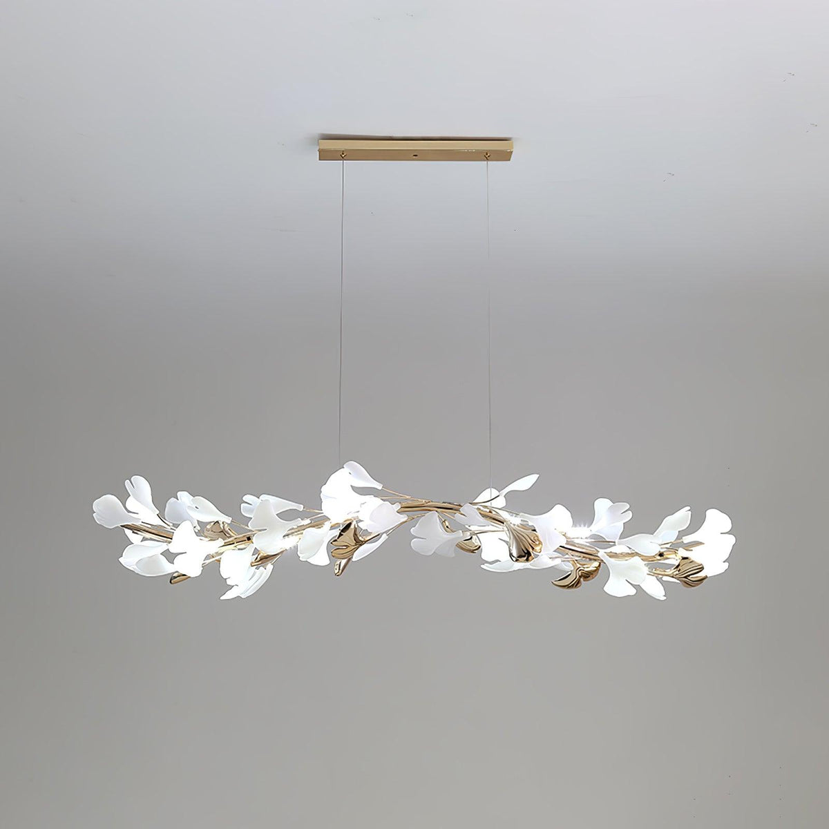 Leaf Garland Chandelier with Adjustable Brightness