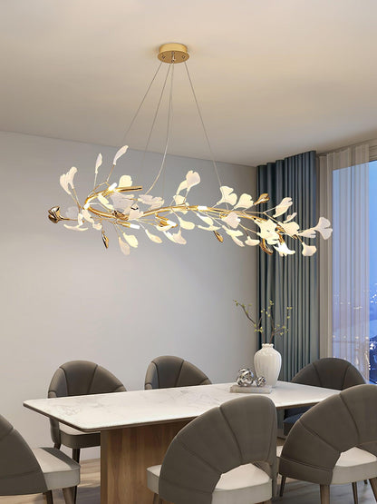 Leaf Garland Chandelier with Adjustable Brightness