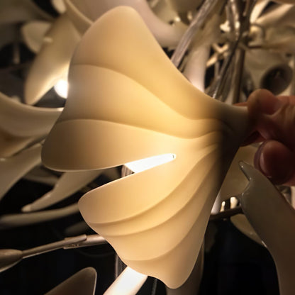 Gingko Leaves Chandelier with Adjustable Brightness