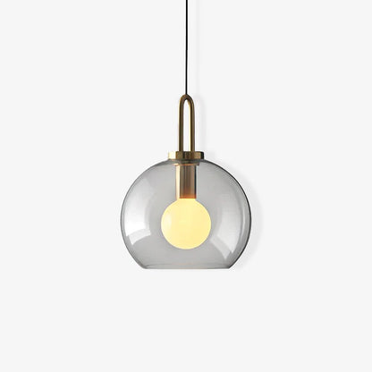 Pendulum Glass Pendant Lamp with Adjustable Height — front view