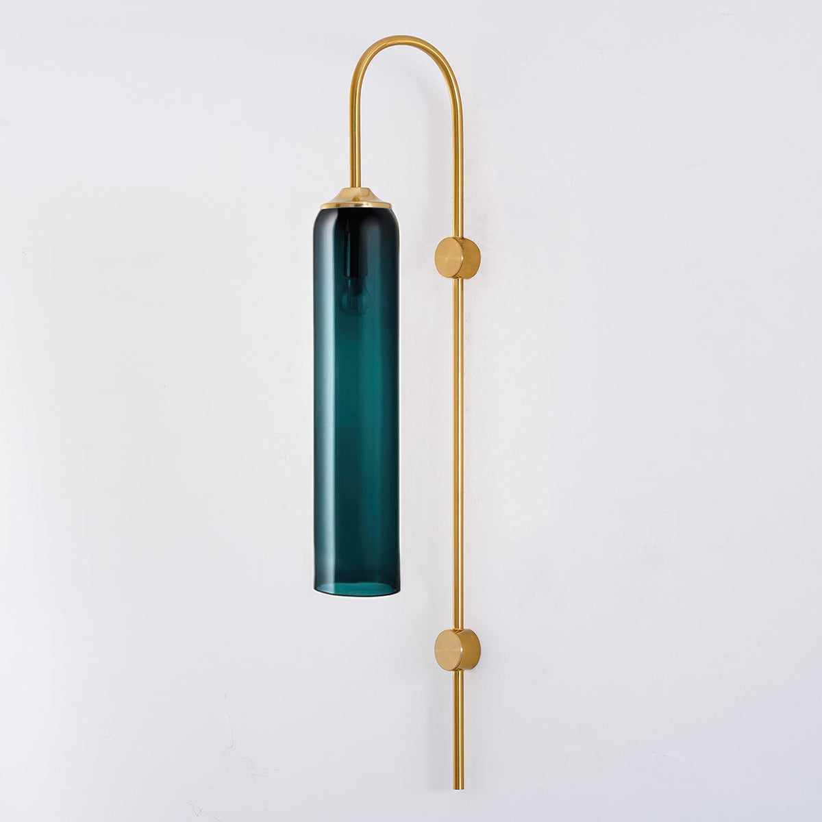 Sleek Glass Wall Lamp, 7 Glass Colors