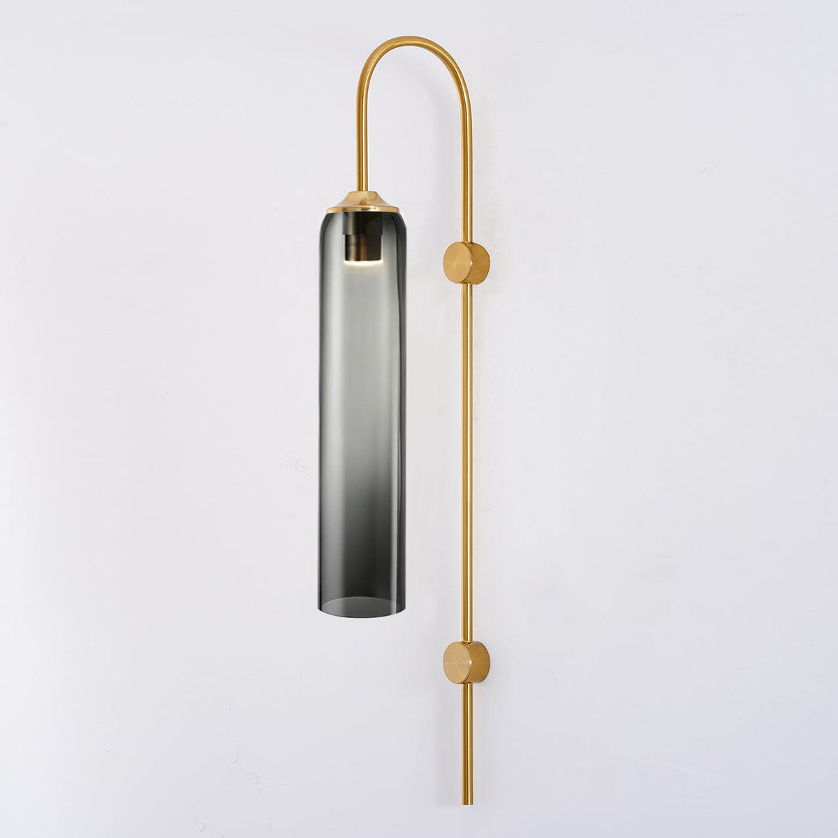 Sleek Glass Wall Lamp, 7 Glass Colors