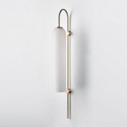 Sleek Glass Wall Lamp, 7 Glass Colors