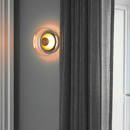 Glass Wall Light with Adjustable Brightness