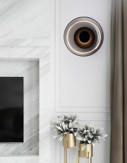 Glass Wall Light with Adjustable Brightness