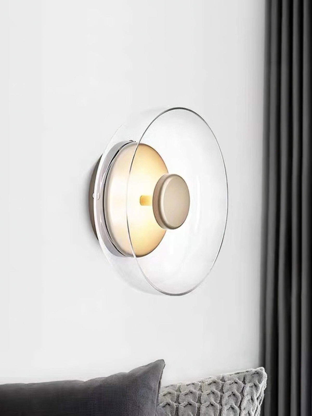 Glass Wall Light with Adjustable Brightness
