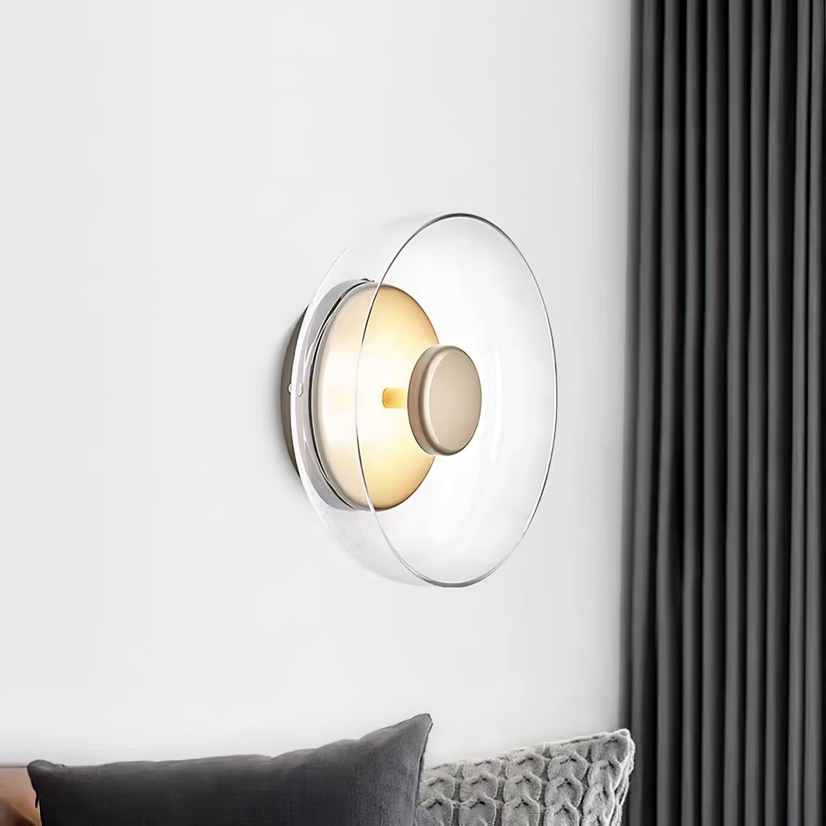 Glass Wall Light with Adjustable Brightness — lifestyle view