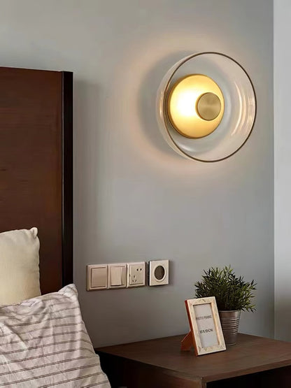 Glass Wall Light with Adjustable Brightness